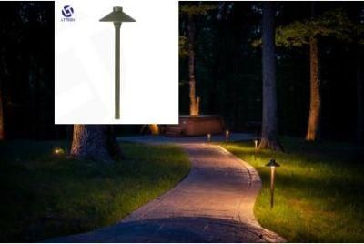 Solid Brass Low Voltage Landscape Accent Path and Area Light for Garden Lighting