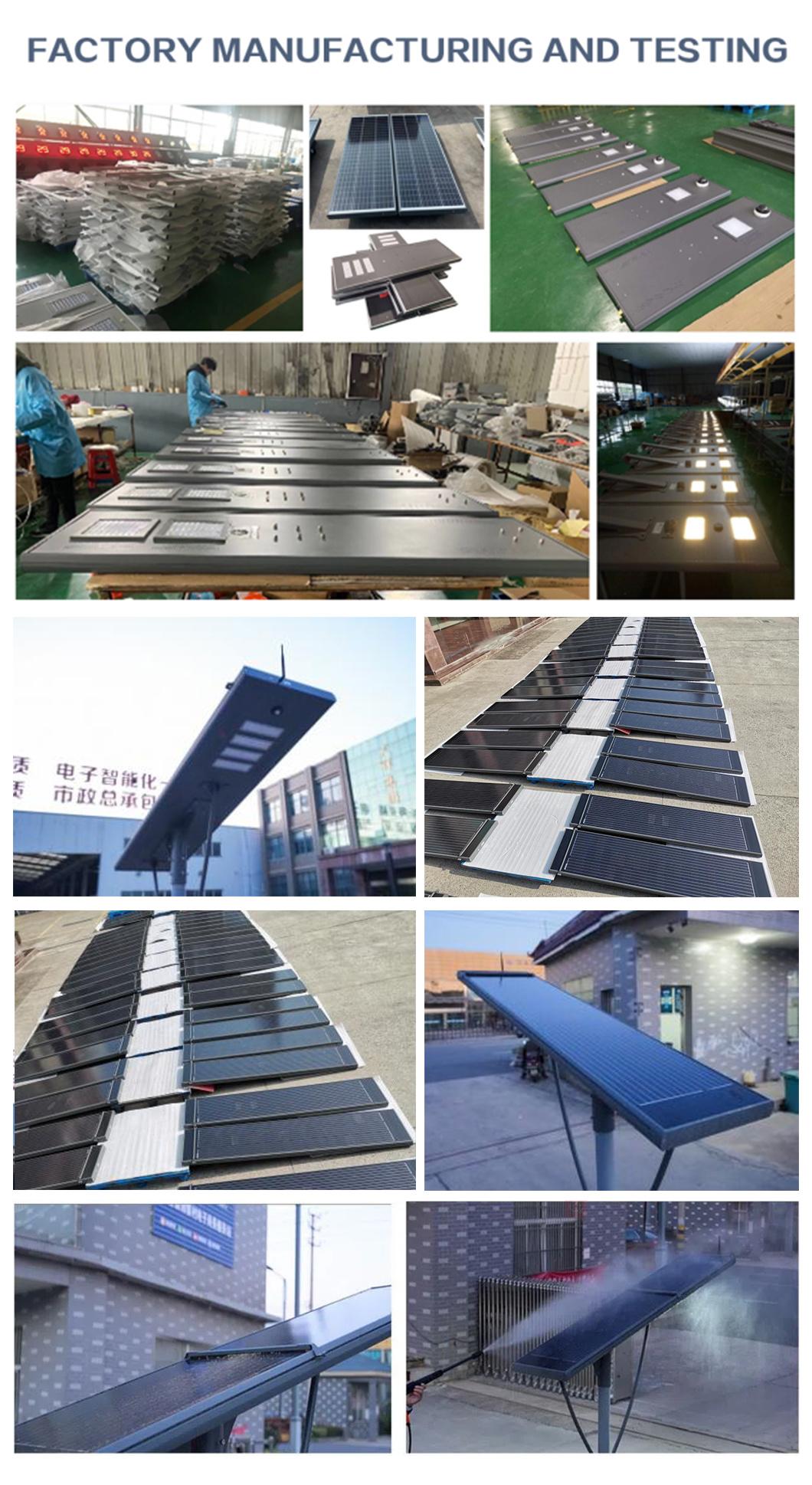 Automatic Robotic Solar Panel Cleaning System Wireless Remote Monitoring Solar LED Street Light