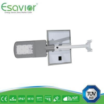 Esavior IP68 Rated Controller 50W All in Two LED Solar Street Lights