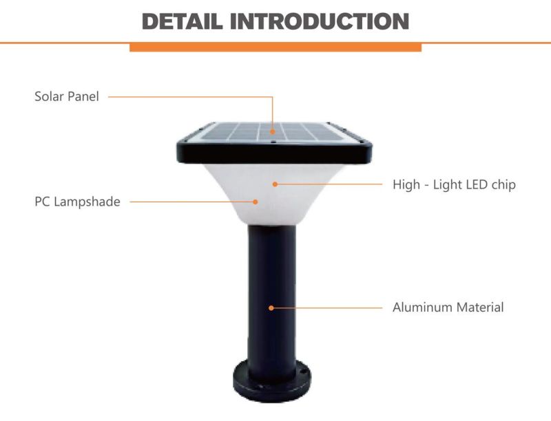 Solaramigo Outdoor Waterproof Garden Villa Fence IP65 Solar Garden Light