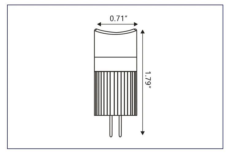 Lt104A5 2W RGB and Wi-Fi Control Ceramic Heat Dissipation G4 Bi-Pin LED Bulbs for Outdoor Low Voltage Landscape Lighting System