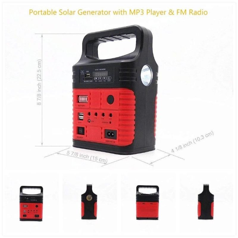 Household Appliance Solar Generator Solar Power System with 3W Solar Light *FM Radio Solar Light