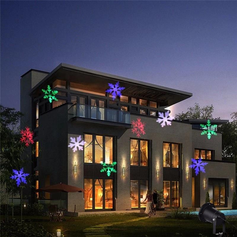 Christmas Snow Flake LED Projection Laser Light