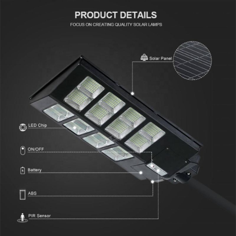 New Aluminuim Super Bright 100/200/300/400/500W Outdoor LED Solar Park/Garden/Street Lamp