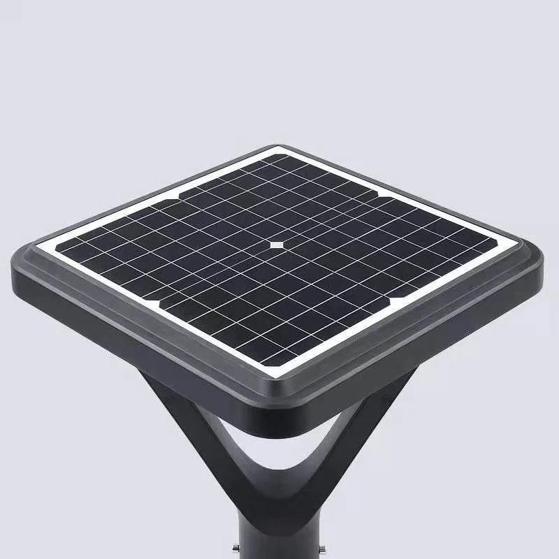 New LED Lightings Top Post Outdoor Yard Landscape Path Lighting Solar Garden Light with LED Light