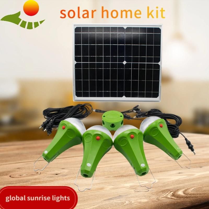 25W Solar Light Solar Home Lighting 5200mAh Portable Home Solar Power System with 3 PCS Bulbs