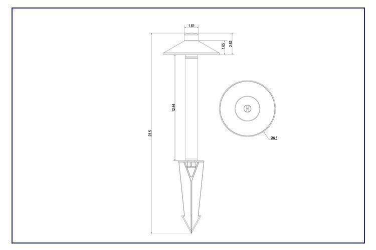 Path Light for Landscaping Lighting Bronze Finished