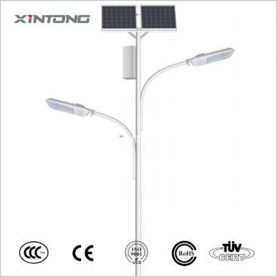 Stand Alone Outdoor LED Solar Street Lighting 8m Grey/Black Pole