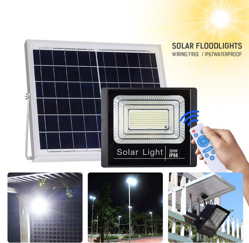 Hairolux High Bright Solar Light Waterproof Outdoor Wall Mounted Flood Light 200W Factory Price LED Solar Flood Light