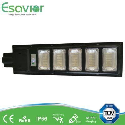 Esavior 150W All in One LED Solar Light for Pathway/Roadway/Garden/Wall/Residential Lighting