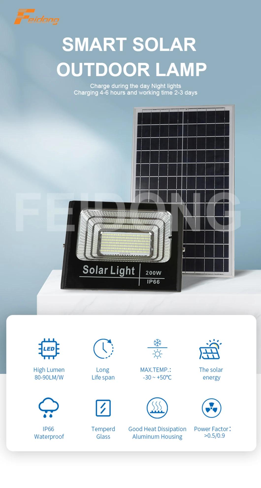 Energy Saving Solar Panel Garden Lighting Floodlight Waterproof Outdoor LED Solar Flood Light