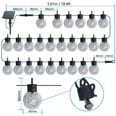 New Product G40 Bulb RGB Lighting Solar String Light for Christmas Holiday