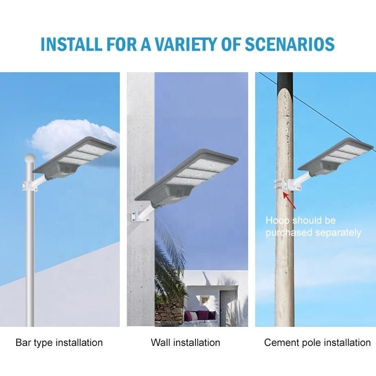 Integrated Sunpower LED Solar Street Light 300W 400W 500W