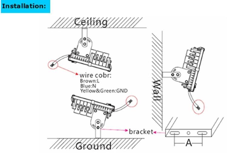 High Mast Lights LED Area Lighting 500W 700W 900W 1000W Super Bright LED Flood Lamp Floodlight