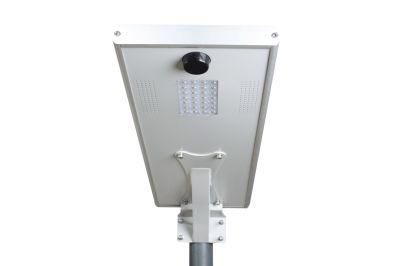 CE RoHS 30W Street Light LED Outdoor Sensor Light with LiFePO4 Battery