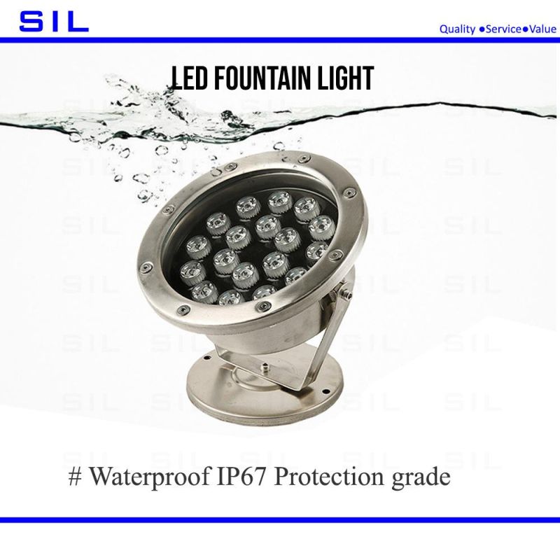 LED Water Light 12V 24W Underwater Pool Lamp Boat Light Under Water Light