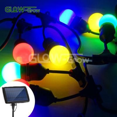 Colorful Christmas Festoon Light LED G45 String Globe with Shatterproof Bulb for Home Wedding Garden Street Event Decoration