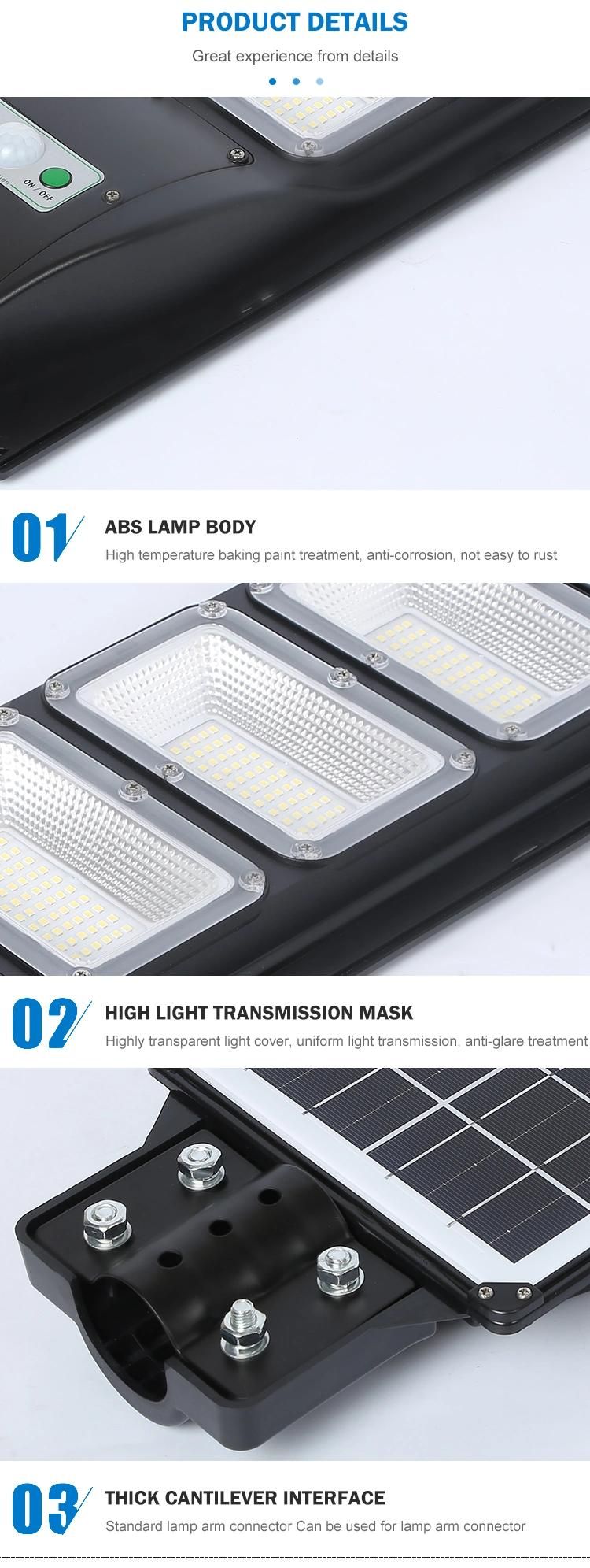 Super Brightness High Quality Outdoor LED Integrated 60W All in One LED Solar Street Light