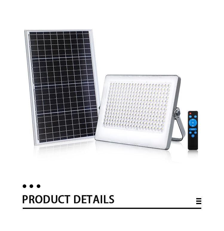 300W Slim Outdoor Remote Waterproof IP65 Projector Warm White Solar LED Floodlight