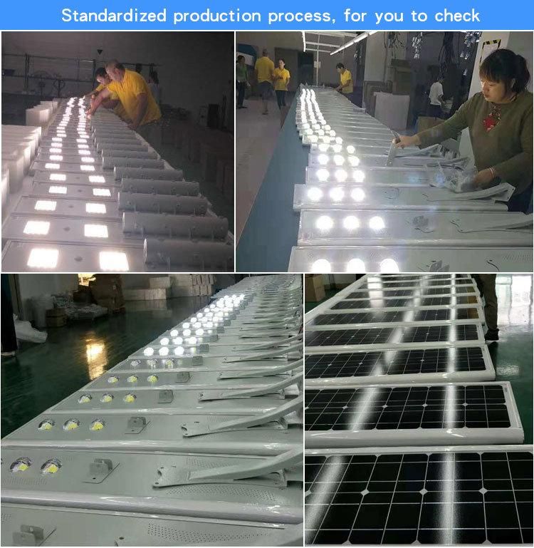 P65 Waterproof 160lm-170lm/W 100W Solar LED Street Light