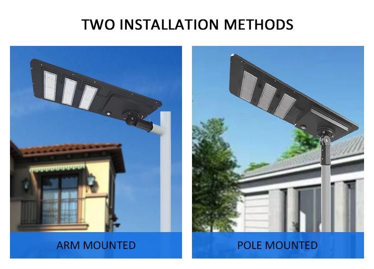 Adjustable Mounting Base Outdoor Lighting 80W LED Solar Street Light