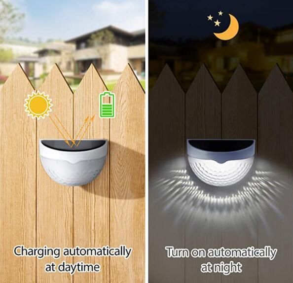 CE Approved House Garden Yard Wall Fence Night LED Lamp Solar LED Wall Light