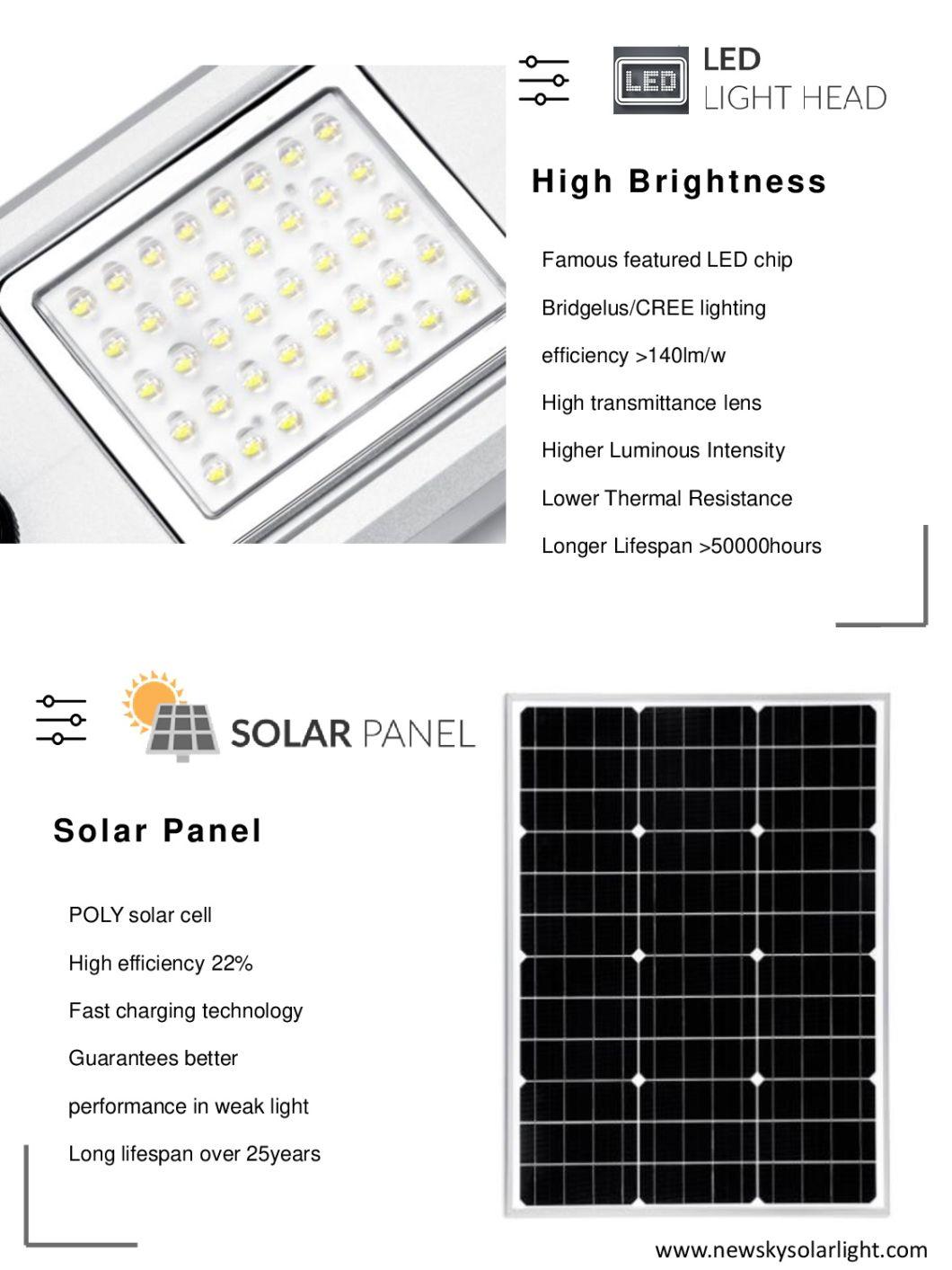 Wholesale Outdoor IP65 100W LED Solar Street Light and Garden Light