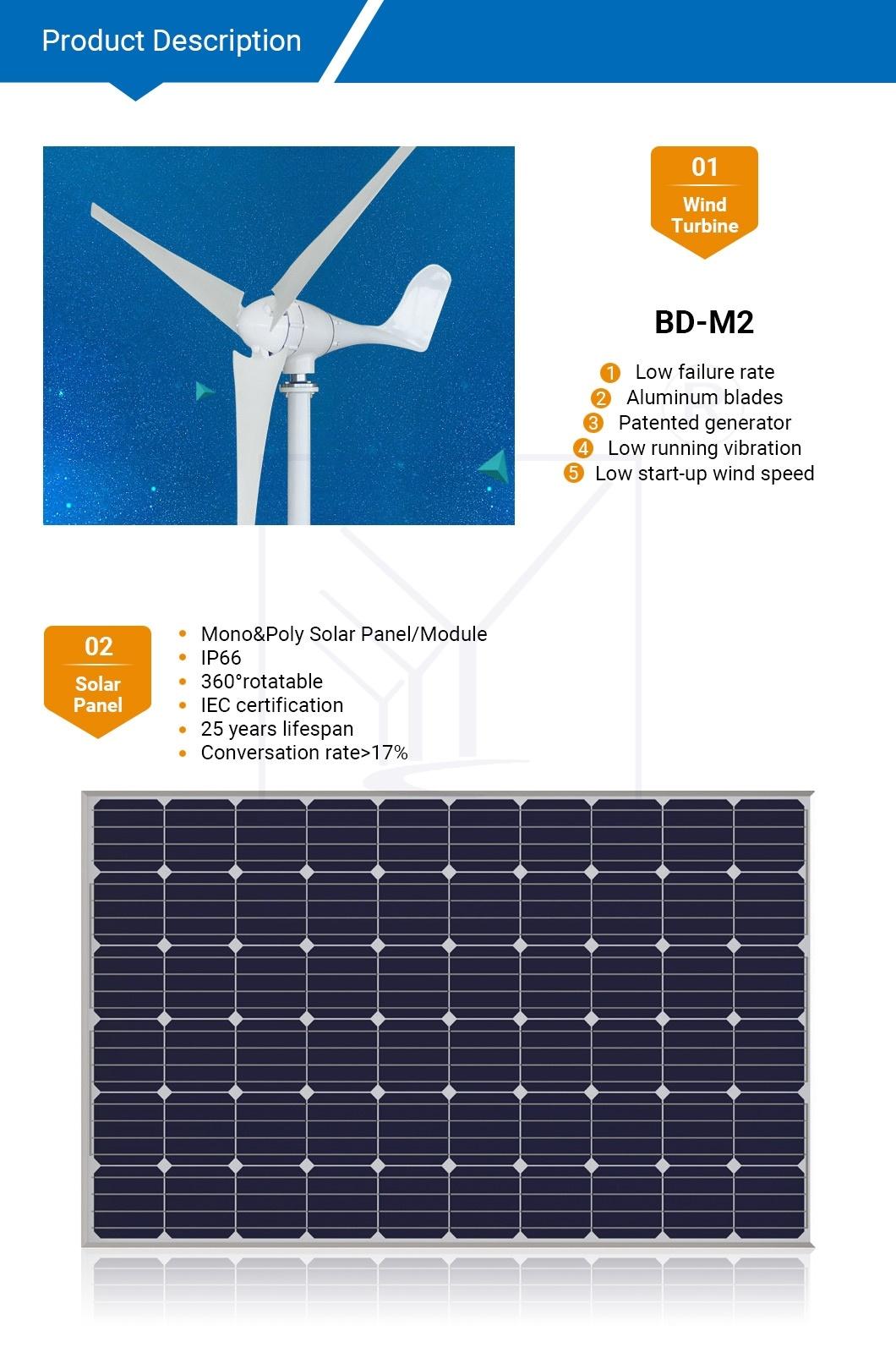 LED Wind Solar Street Lamp with CE (BDTYN01)