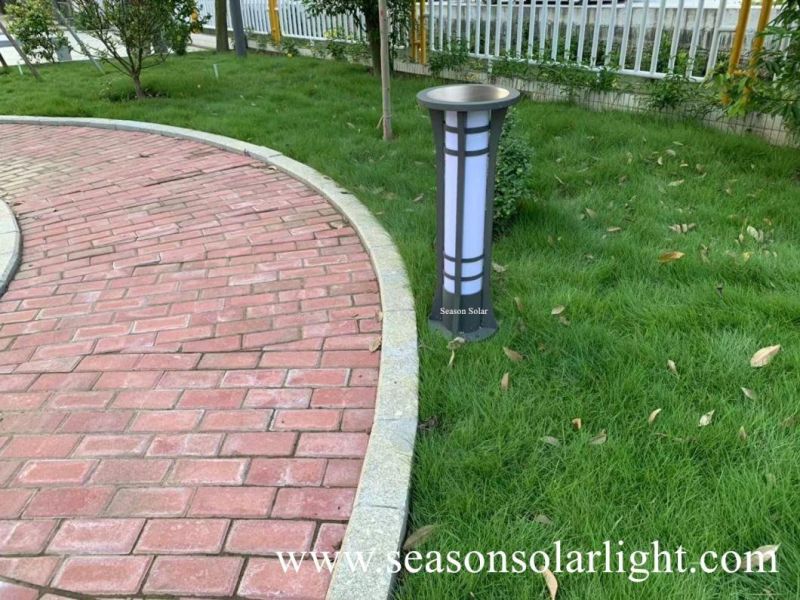 High Lumen LED Lighting Lamp CE Garden Outdoor Solar Bollard Lamp with 5W Solar Panel & LED Lamp