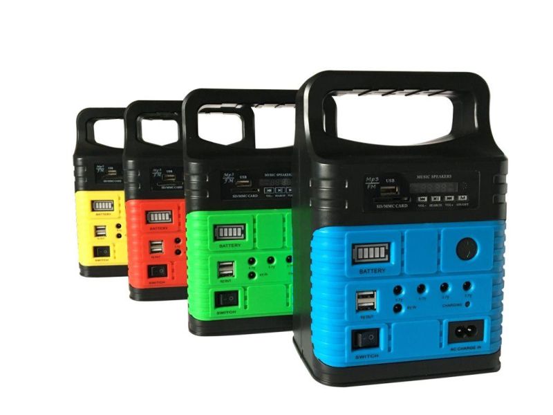 Power Portable Lithium Battery Solar Energy Power Generator Power Station with LED Light