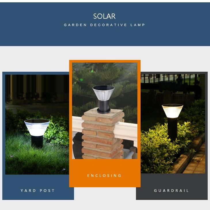 Beautiful Design Solar Garden Light Solar Pillar Light Solar Street Light Solar Outdoor Decoration Light