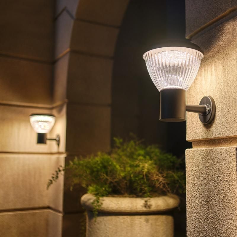 Modern IP65 Outdoor Home Waterproof Garden Lamp Sensor LED Solar Wall Light