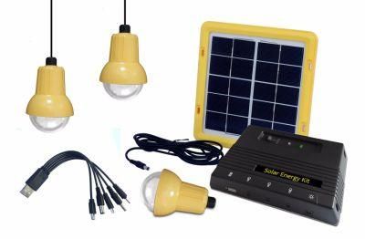 Energy-Saving Solar Power Kit System with Bulbs and Li Battery