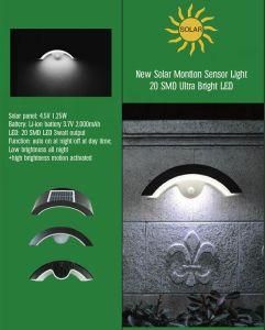 Solar Wall LED Light with Sensor