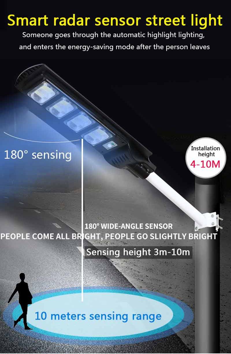 2 Years Warranty Outdoor IP65 Waterproof All in One LED Garden Solar Sensor Light Solar Street Lighting