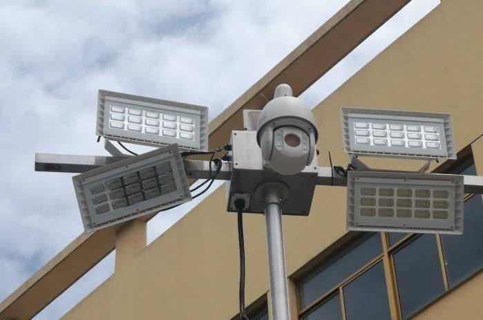 Mobile Solar Surveillance CCTV Trailer Tower