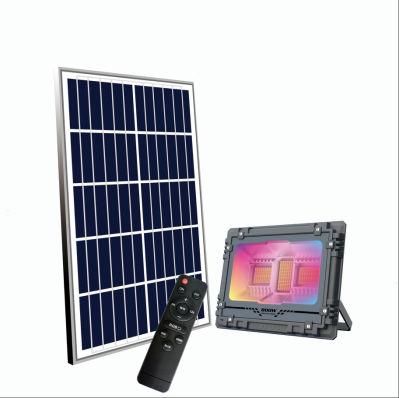 IP67 Waterproof Mj-Aw60c Musical Rhythm RGB 16 Million Colors Solar Flood Light with Remote Control