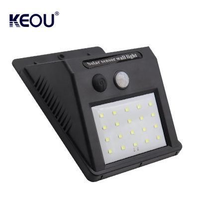 Lighting Manufacturer SMD Sensor Smart Motion IP65 Waterproof 2W LED Solar Wall Light Mounted Modern Garden Outdoor Design