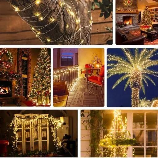 20m 200LED Solar LED Xmas Garden Party Outdoor String Lights for Christmas Landscaping