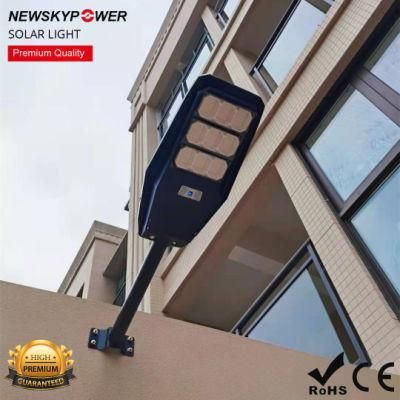 100W 200W 300W Integrated Public All in One LED Solar Street Light with Motion Sensor CE RoHS for Road Lighting