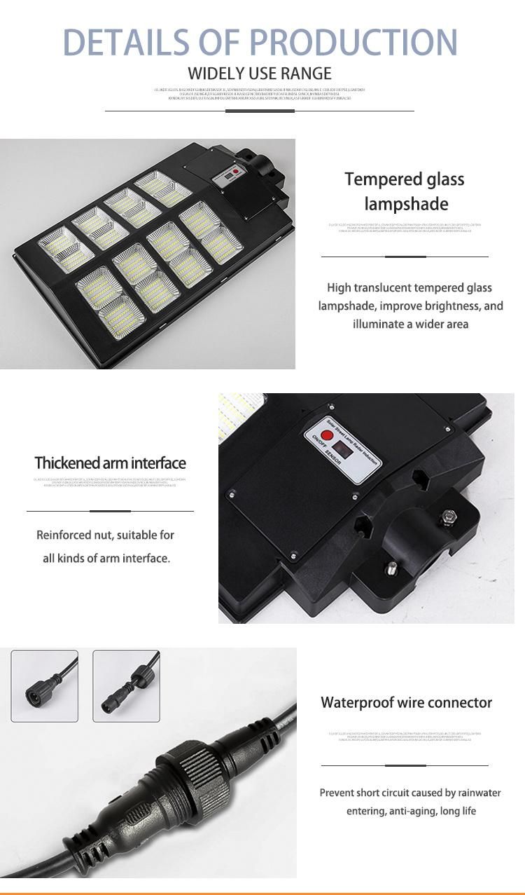 High Brightness Camera Panel Security Powered Solar ABS Street Light