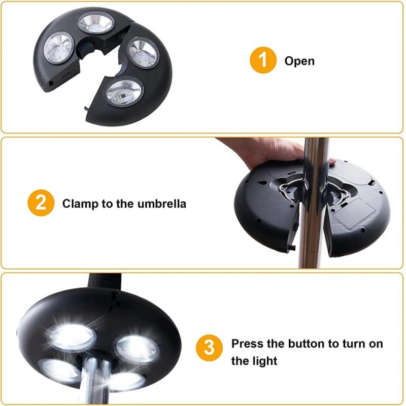 Battery Powered Cordless LED Umbrella Lights