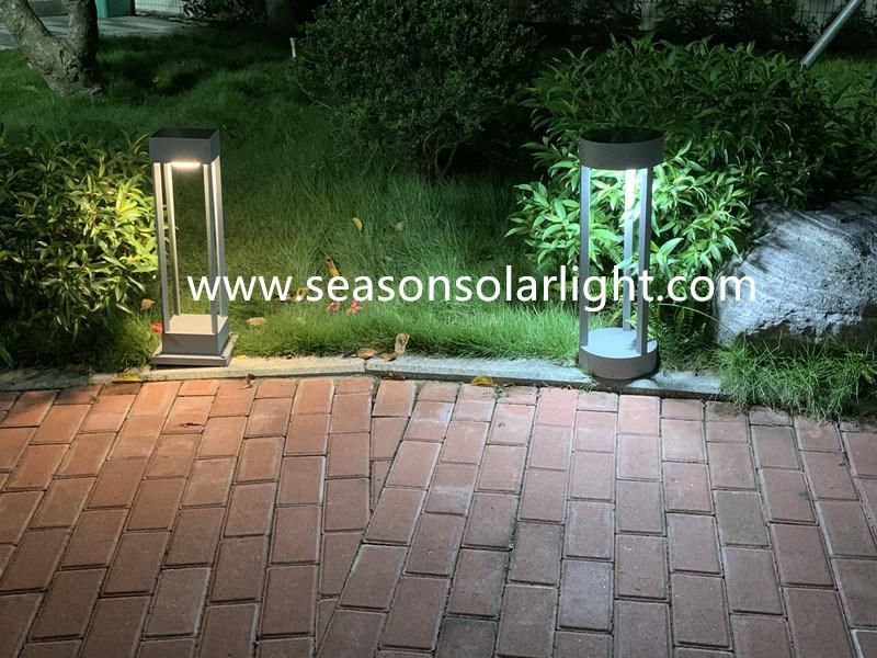 New Rechargeable LED Outdoor Light Smart Solar Garden Light with Warm + White LED Light