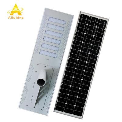 6500K Color Temperature Outdoor 120W Integrated Solar LED Street Light