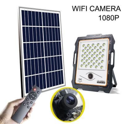 New Product Energy Saving IP67 Waterproof 100W 200W 300W 400W Solar Flood Lights with Camera