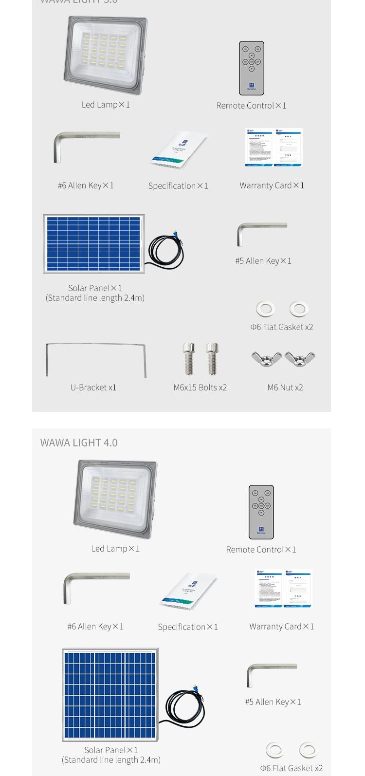 200W Solar LED Flood Light with 10 Years Warranty