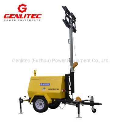 5kVA Diesel Portable Lighting Tower Generator with 4X300W LED Floodlights