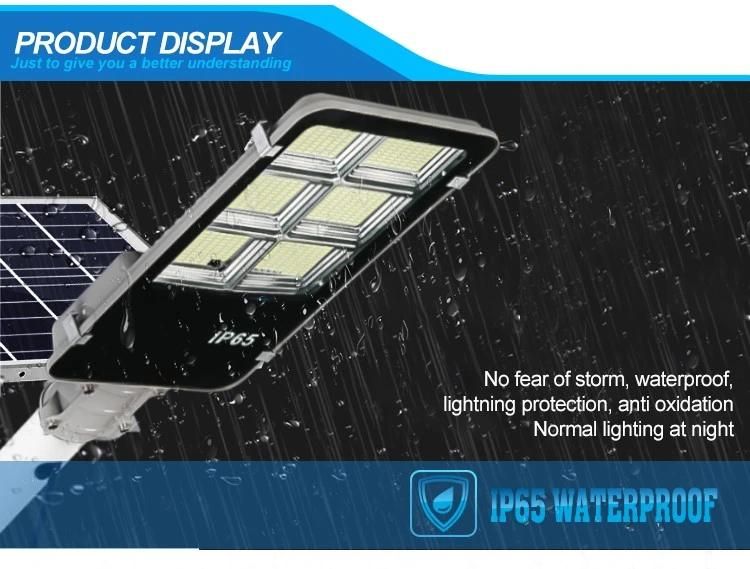 Outdoor 200W 300W LED Solar Street Light IP65 Waterproof Solar Powered Street Lights with Remote