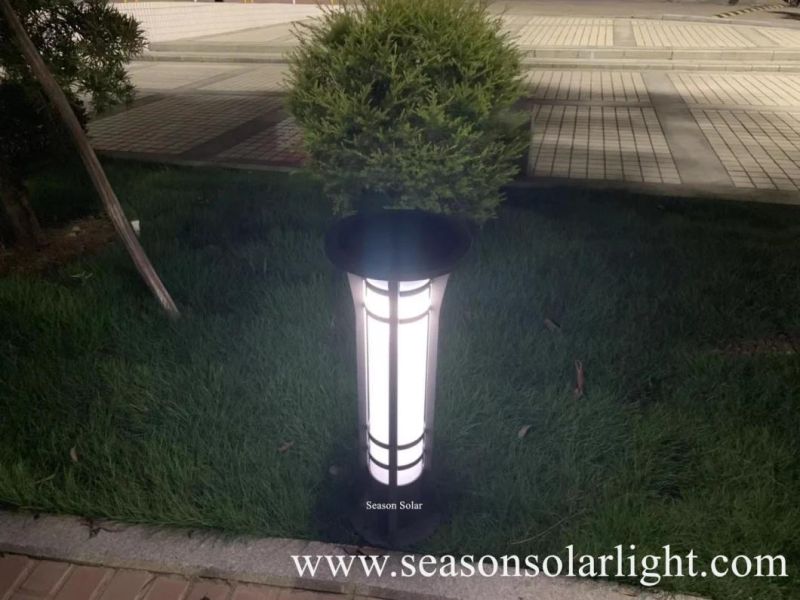 Outdoor Lighting Ce 5W Premium Column Solar Bollard Light with Warm+White LED Light