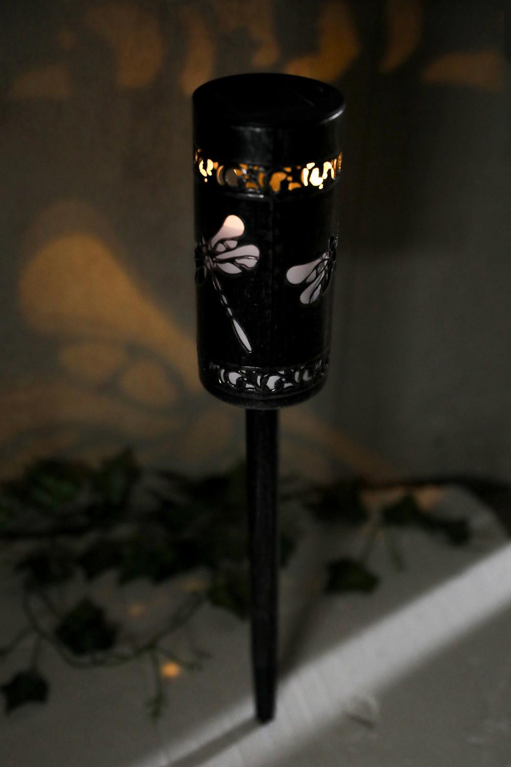 Solar Garden Light Metal Stake Light Path Light (dragonfly pattern)